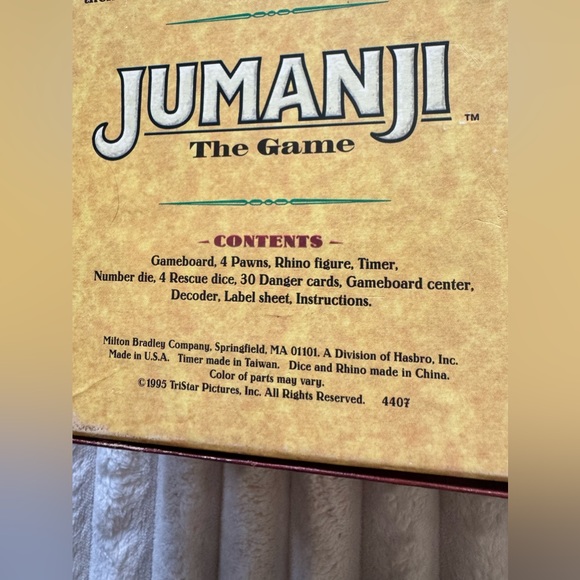 Vintage 1995 Jumanji Board Game - Picture 6 of 6